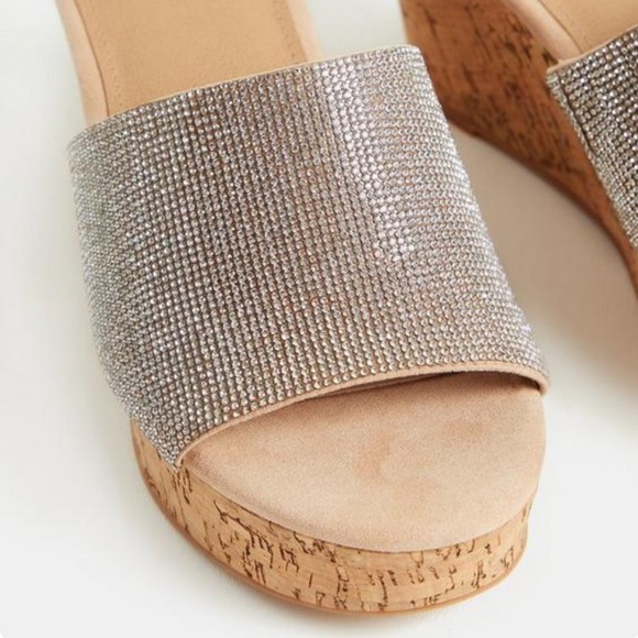 Torrid Rhinestone Cork Wedge - Picture 3 of 4
